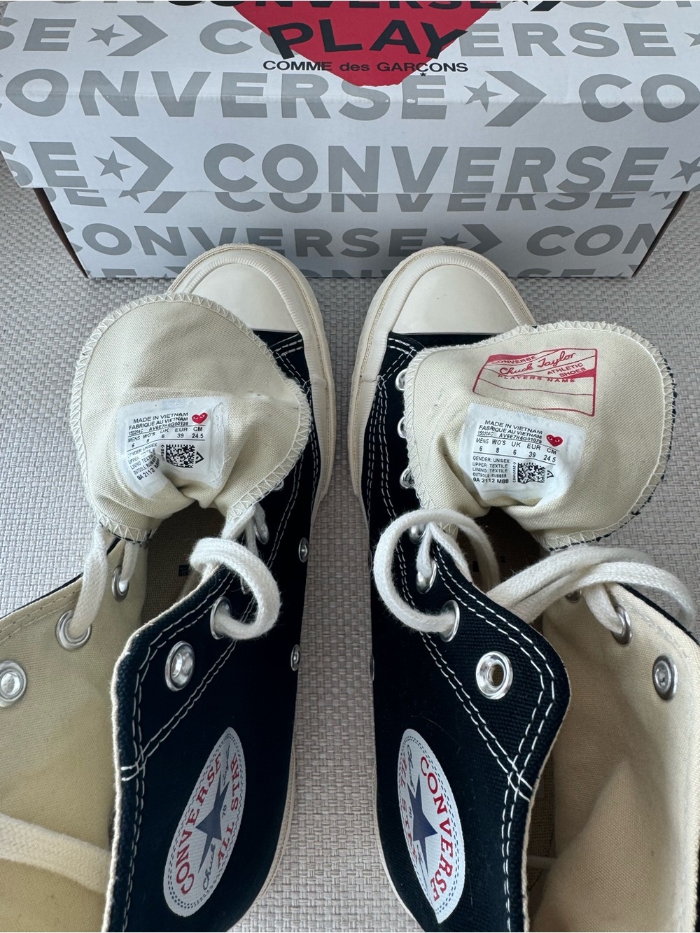 Converse PLAY Comme Des Garcons Chuck Taylor All  Start with hart - Picture 4 of 6